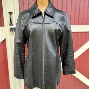 Vintage 1990s Coach 1941 Women's Black Leather Jacket – Size Medium – Excellent